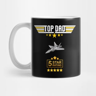 Birthday Present For Dad, Top Dad, Fathers Day, Dad, Father, Daddy, Birthday Gifts For Dad, Papa Gifts, Family, Top Dad Five Star Ratings Mug